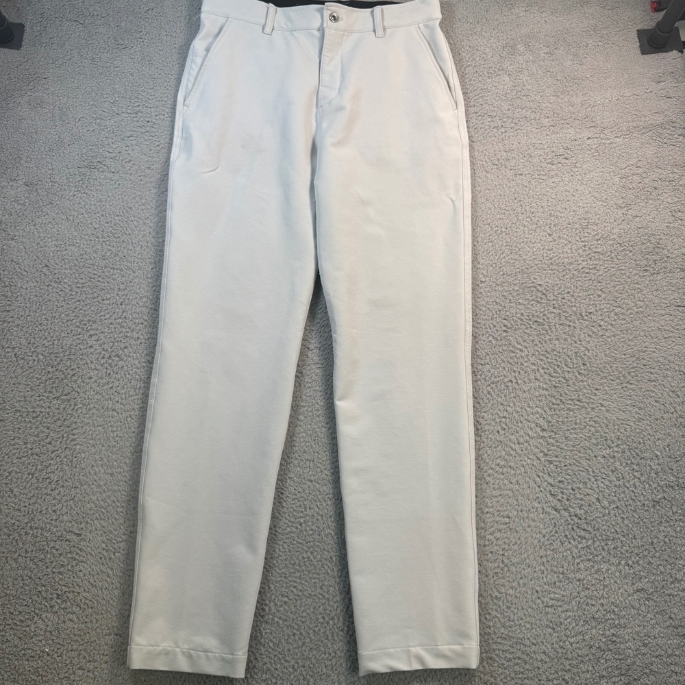 Nike Mens Golf Pants 32x32 Light Bone Off White Dri-Fit Chino Trousers Stretch